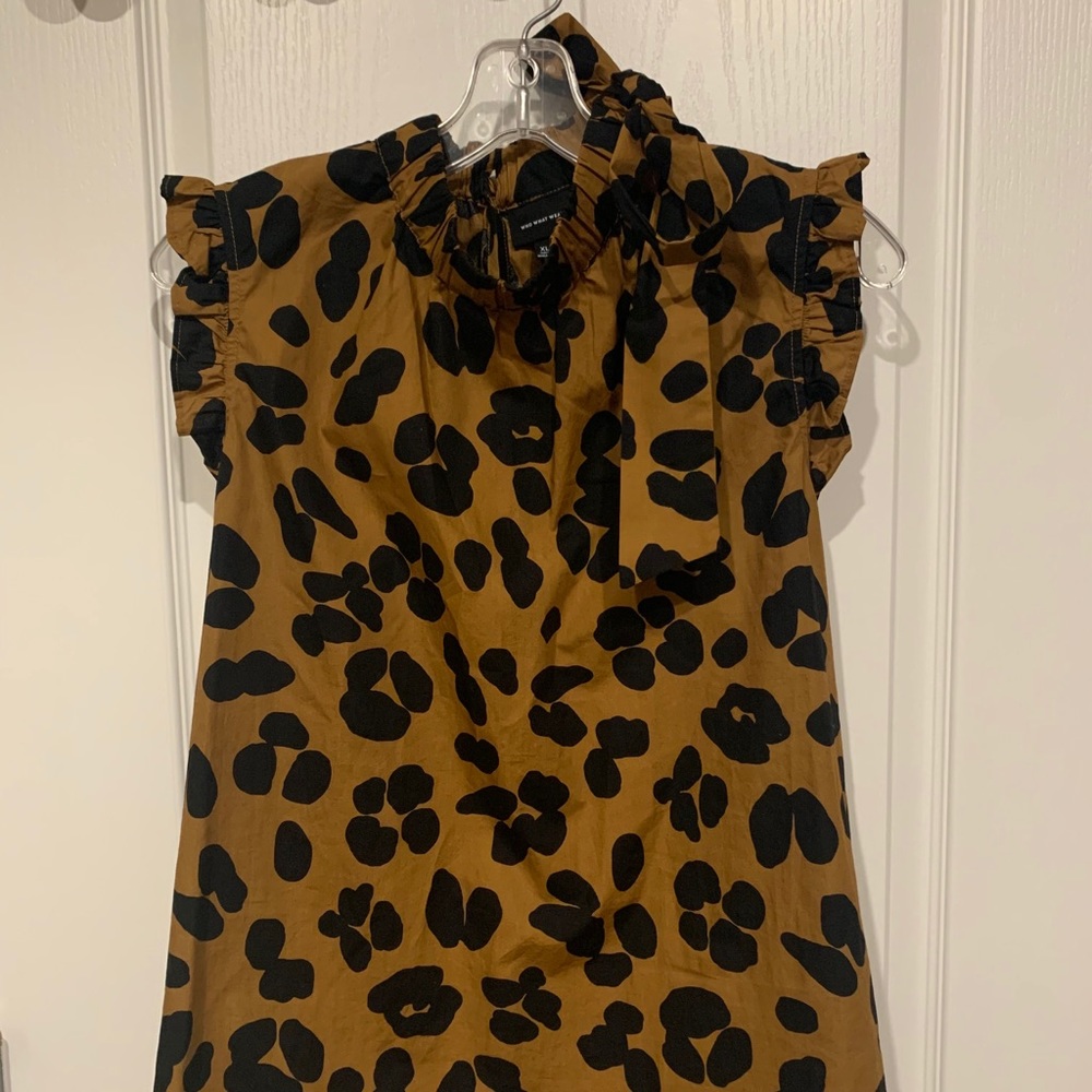 Leopard print blouse